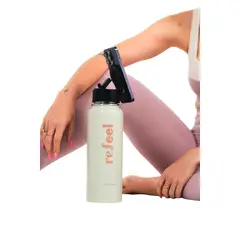 GENERICO - Botella Térmica Magsafe BEIGE - Tripode Refeel 1200ml - Gym