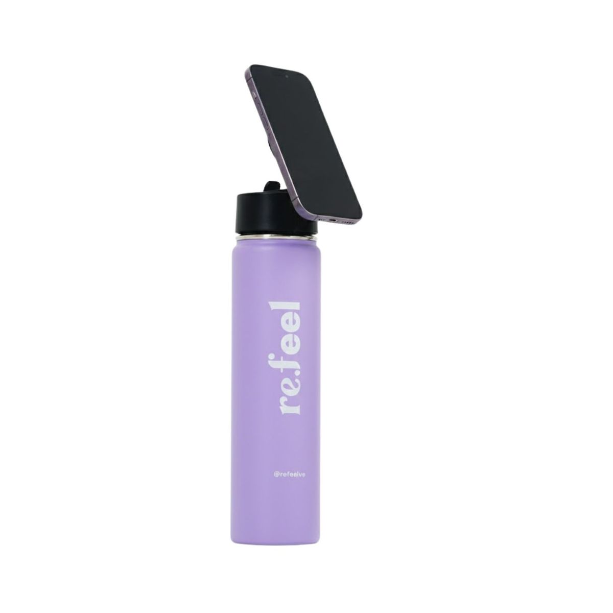 GENERICO - Botella Térmica Magsafe lila- Tripode Refeel 1200ml - Gym