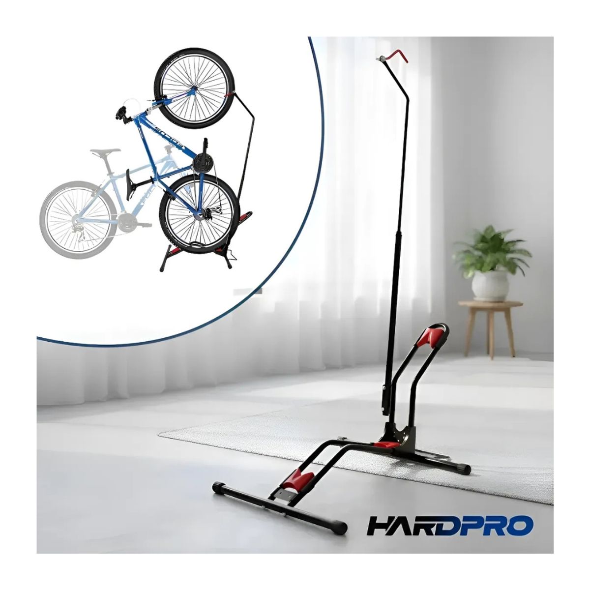 HOMEBRANDT - Soporte Pedestal Bicicletas Atril Colgador Vertical De Metal