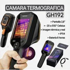 GENERICO - Cámara Termográfica GH192. - 20 a 550°C. Imagen térmica y Luz visible. Transferencia de datos USB-C.