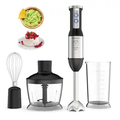 SINDELEN - Batidora Inmersion Bm-1000 4en1 1000w Full Minipimer De Mano