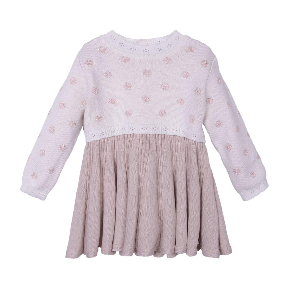 PILLIN - Vestido  Tejido   Pillin Blanco Niña PVD918-26CRU