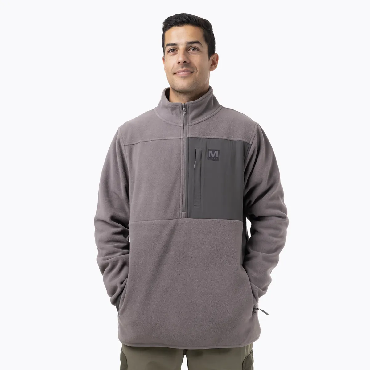 MERRELL - Polar Hombre D Snap Microfleece Gris Oscuro MERRELL