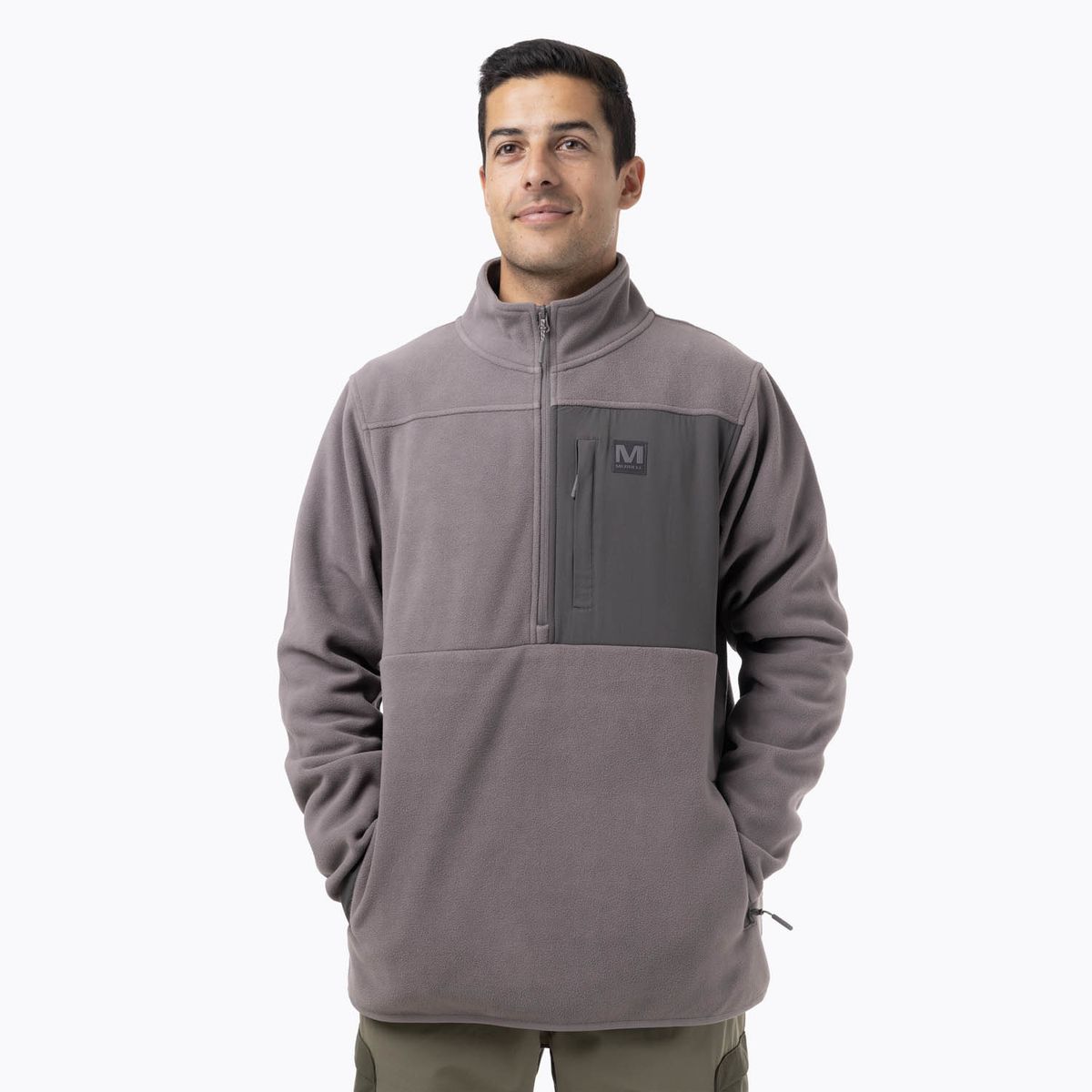 MERRELL - Polar Hombre D Snap Microfleece Gris Oscuro MERRELL