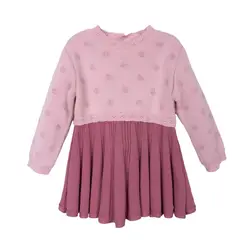 PILLIN - Vestido Tejido  Rosado Niña PVD918-26ROS