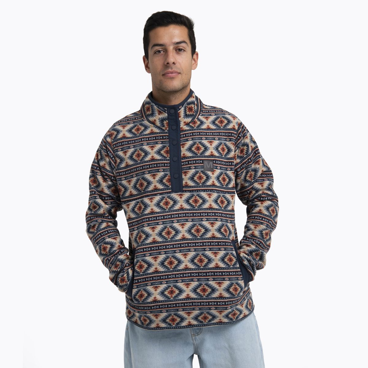 MERRELL - Polar Hombre D FPrint Snap Microfleece Azul MERRELL