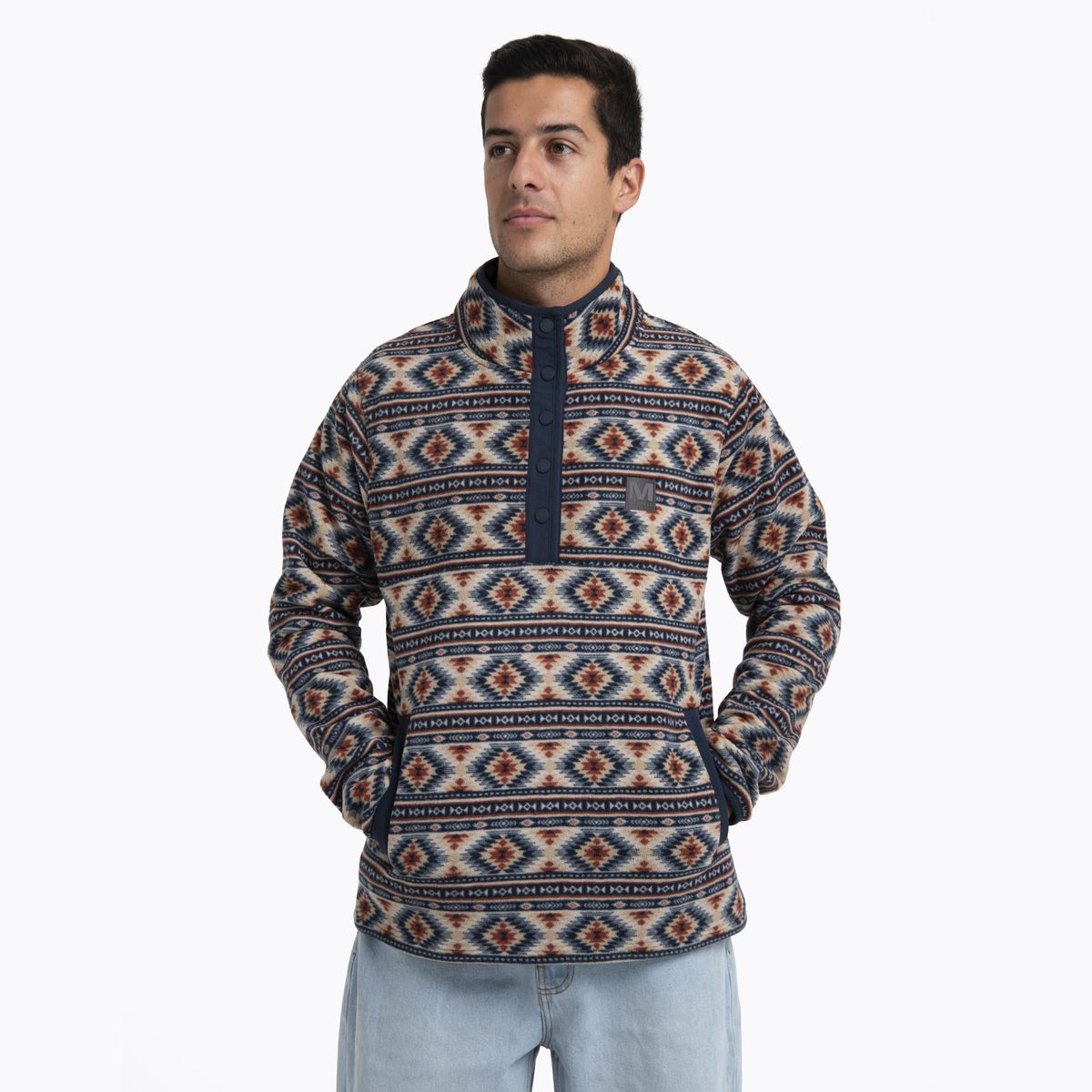 MERRELL - Polar Hombre D FPrint Snap Microfleece Azul MERRELL