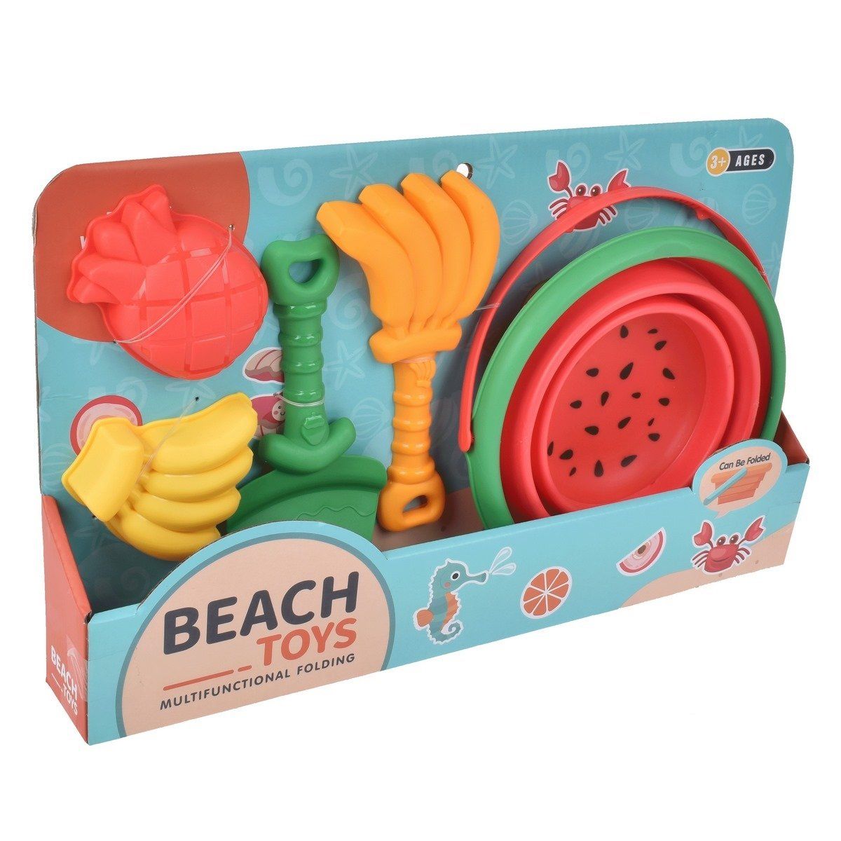 ANSALDO - Set Balde Con Accesorios Playa Sandia