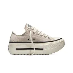 CONVERSE - Zapatillas Urbana Mujer Double Stack Beige