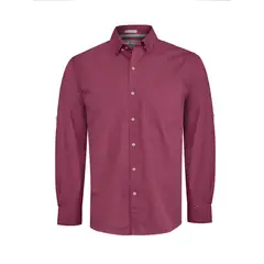 ROCKFORD - Camisa Algodón Orgánico Hombre Galiton Burdeo