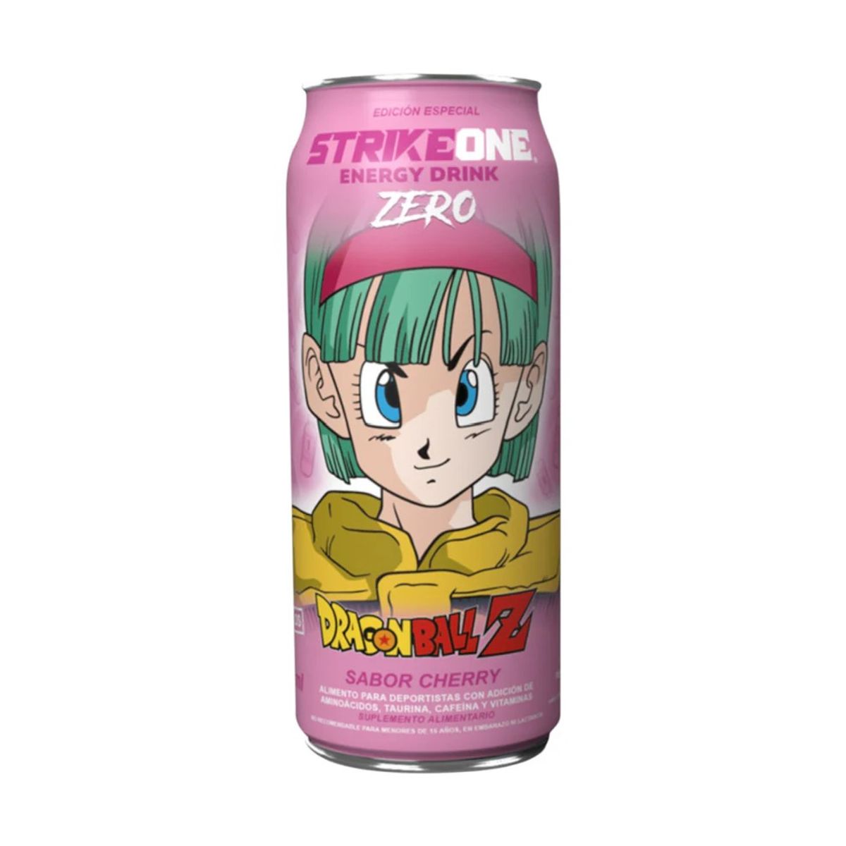 STRIKE ONE - ENERGETICA STRIKE ONE ENERGY DRINK DRAGON BALL CHERRY BULMA VERSION ROSADA - STRIKEONE