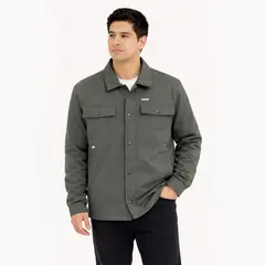 GANGSTER - Chaqueta Overshirt Common Gris