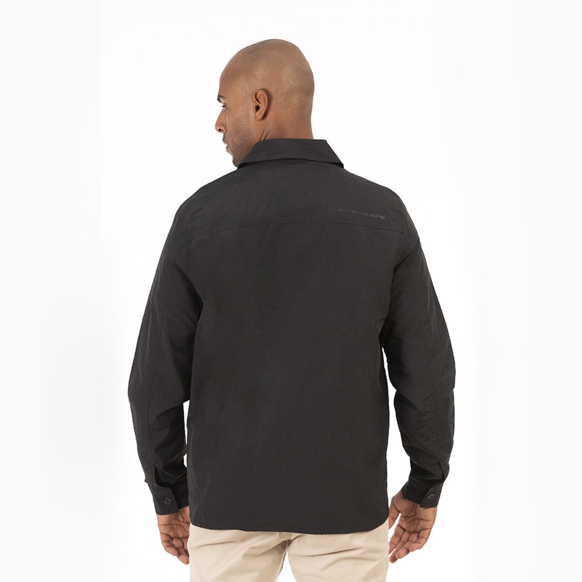 GANGSTER - Chaqueta Overshirt Temper Negro