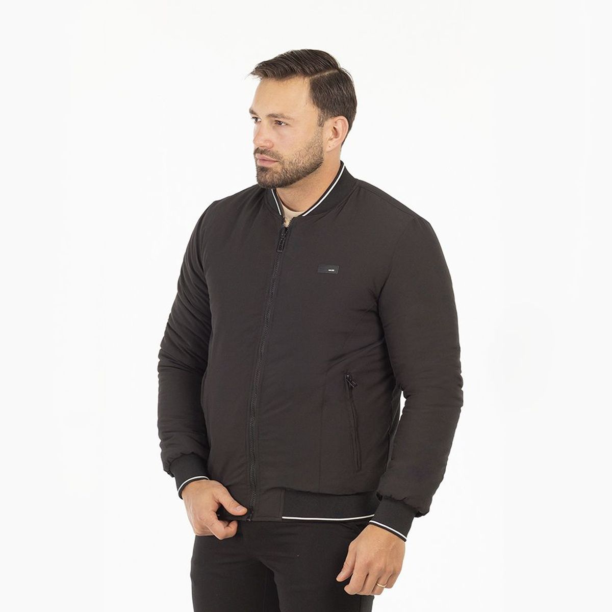 GANGSTER - Chaqueta Bomber 2way Negro