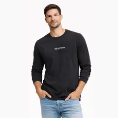 GANGSTER - Polera ML Field Negro