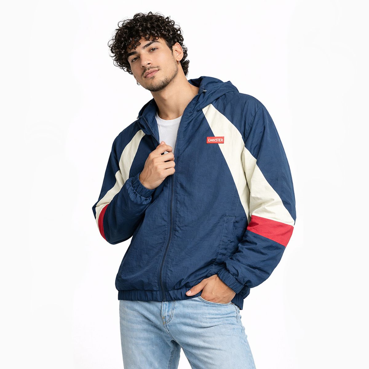 GANGSTER - Cortaviento Deportivo Mark Azul Marino