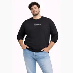 GANGSTER - Plus Polera ML Field Negro