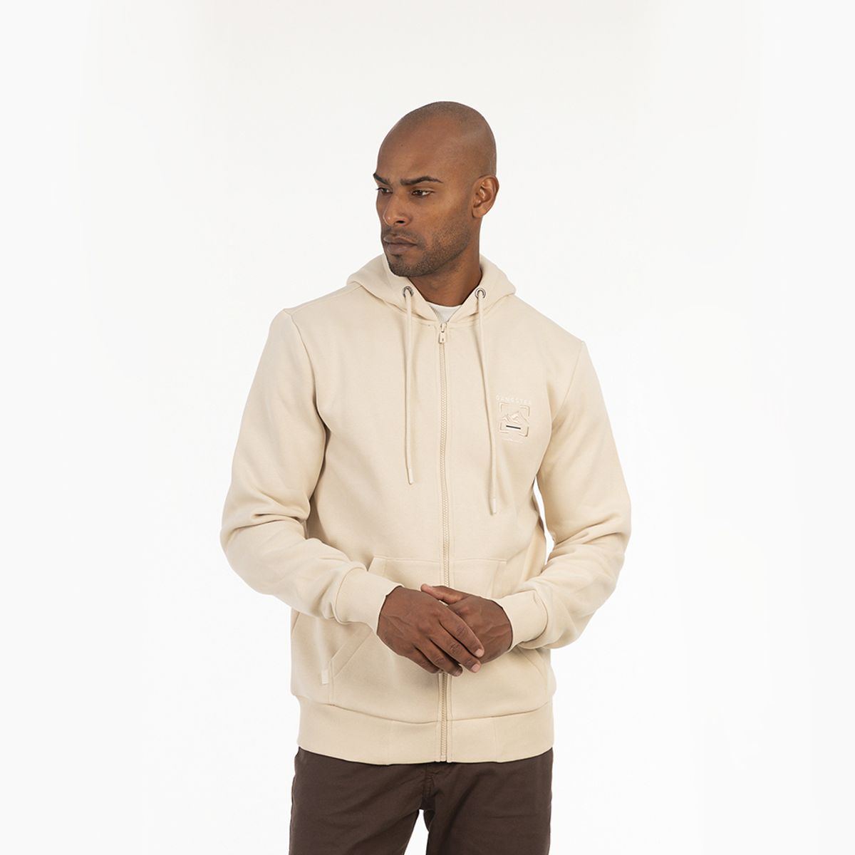 GANGSTER - Poleron Fullzipper Route Gris