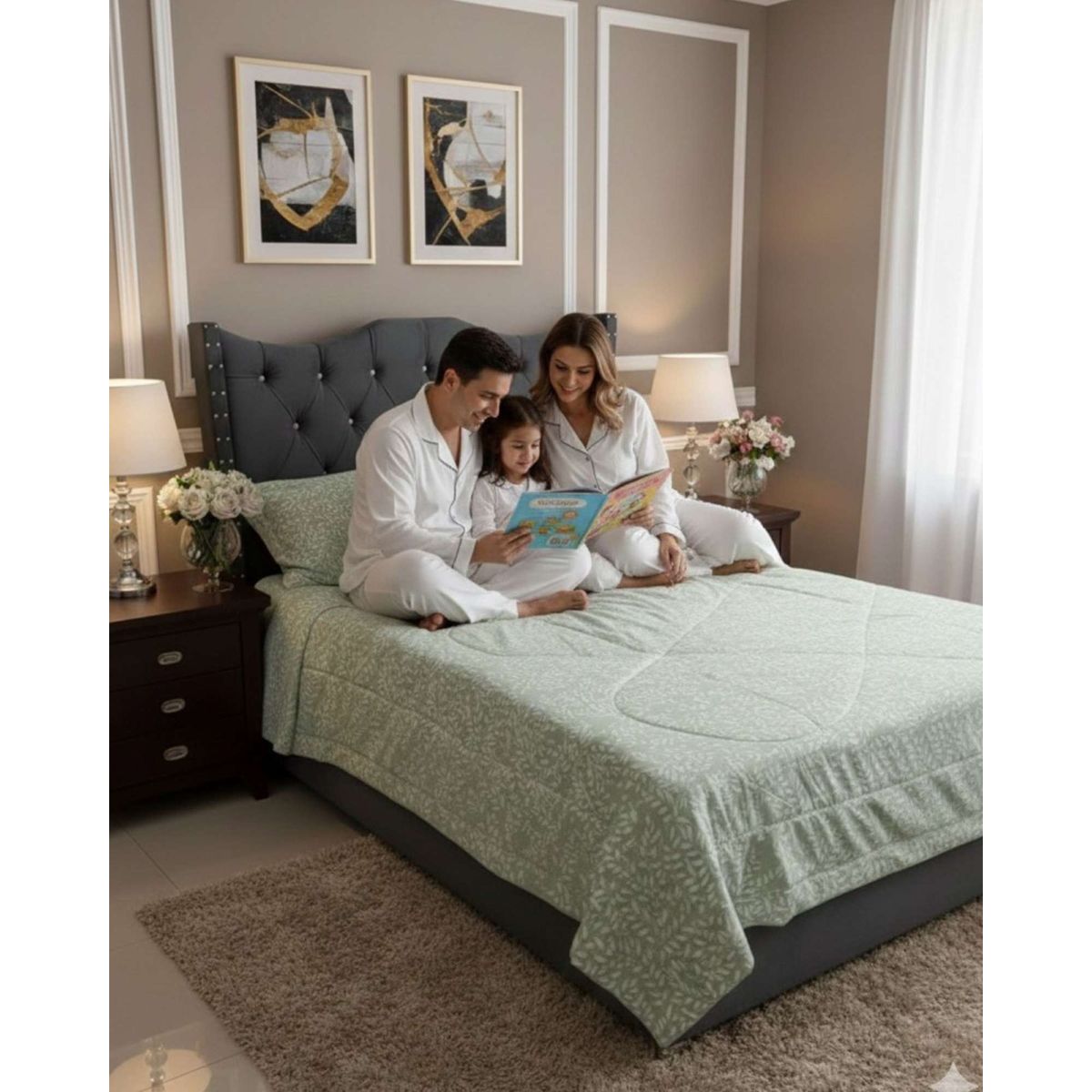 GENERICO - Cubrecama nórdico Delgado Colección Confort Familiar King