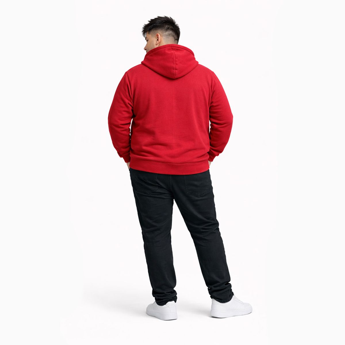 GANGSTER - Plus Poleron Fullzipper Link Rojo