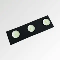 GENERICO - Portavela Porta Velas Minimalista de Madera 3 Espacios + 6 Velas de Regalo