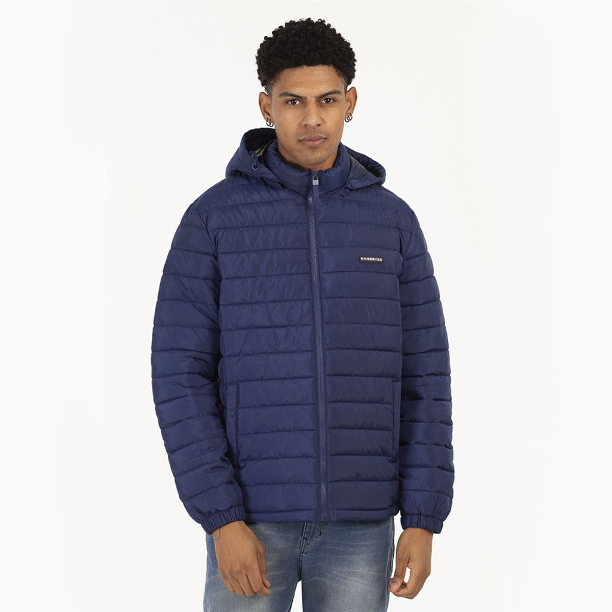GANGSTER - Parka Uniqlo Core Azul