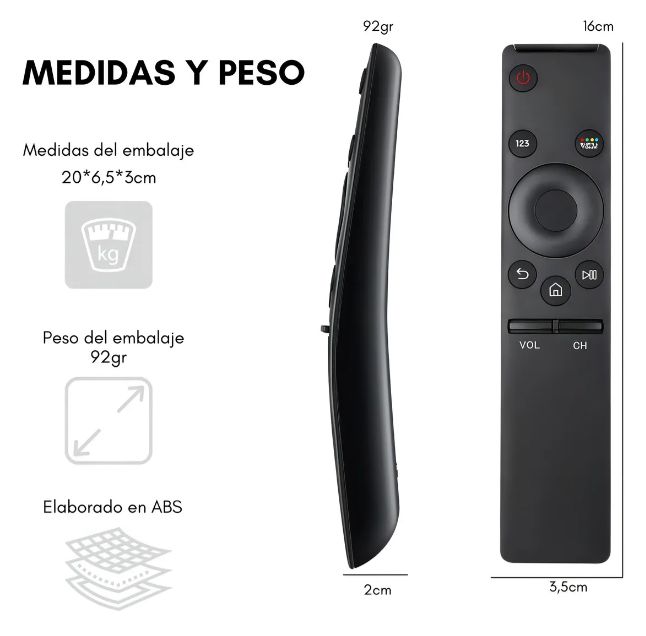 GENERICO Control De Tv Compatible Con Smart 4k Genérico