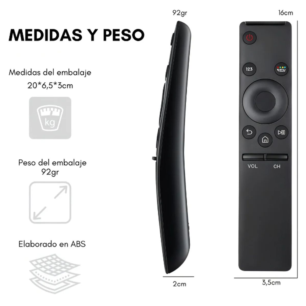 GENERICO - Control De Tv Compatible Con Smart 4k Genérico