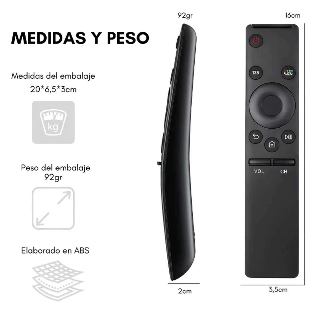 GENERICO - Control De Tv Compatible Con Smart 4k Genérico
