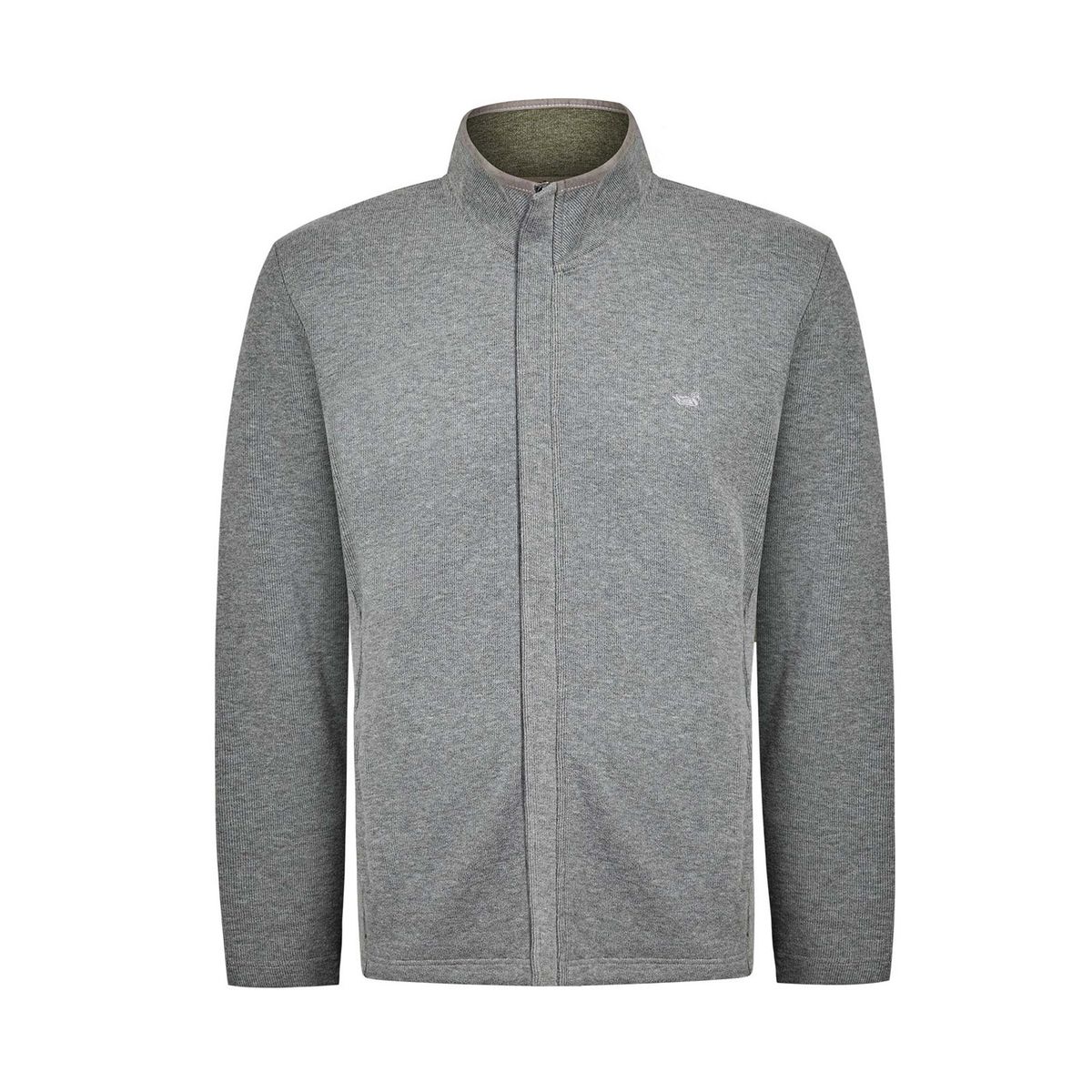 ROCKFORD - Polerón Algodón Orgánico Hombre Doble Gris ROCKFORD