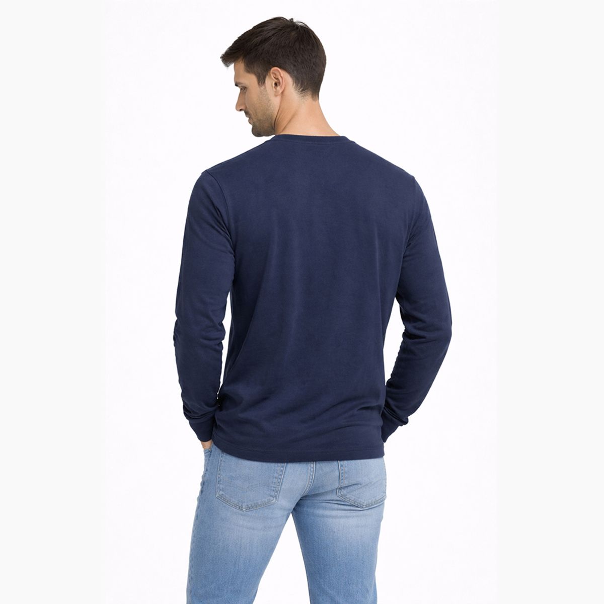 GANGSTER - Polera ML Field Azul Marino