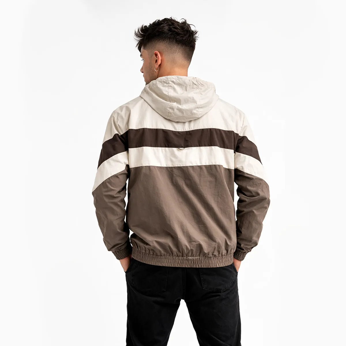 GANGSTER - Cortaviento Deportivo Label Beige