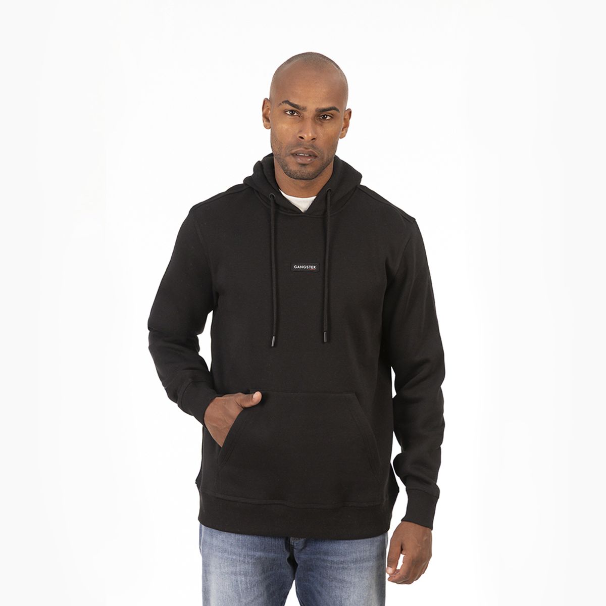 GANGSTER - Poleron Hoodie Route Negro