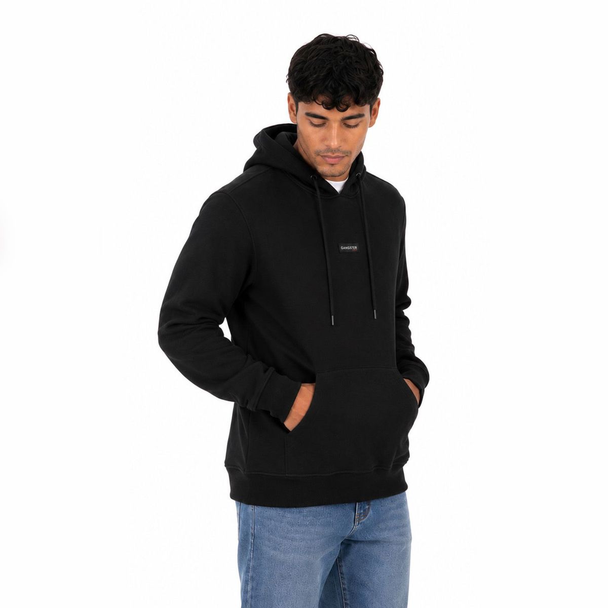 GANGSTER - Poleron Hoodie Route Negro