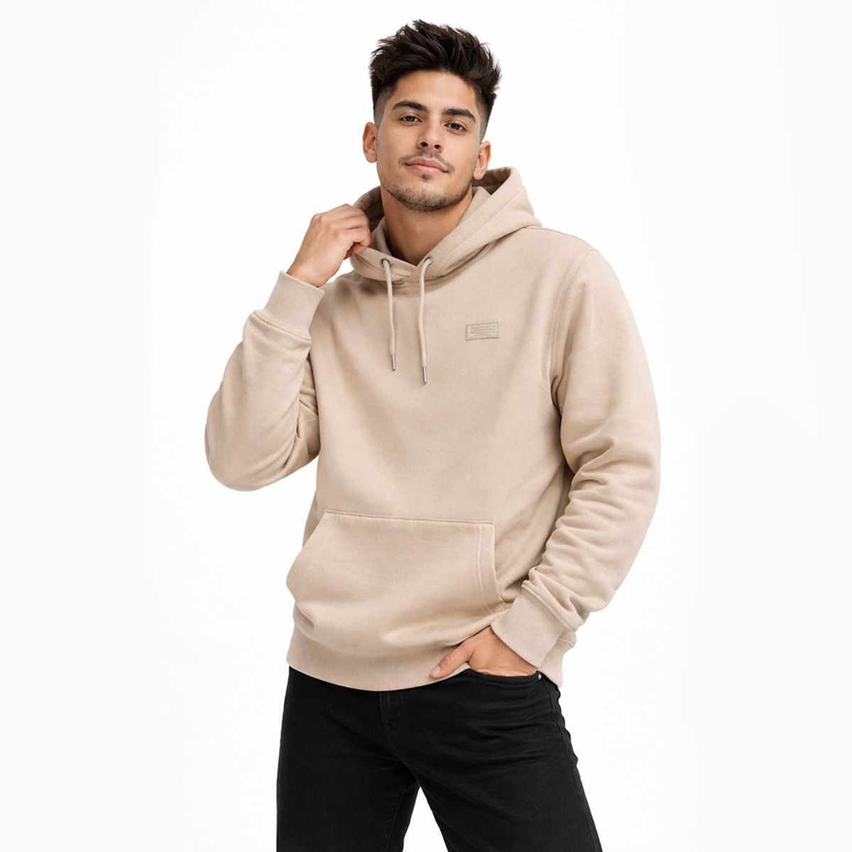 GANGSTER - Poleron Hoodie Move Beige