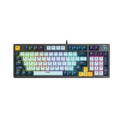 FANTECH - Teclado Gamer Mecánico Mk890V2 Atom96 SkyBlue Switch Blue