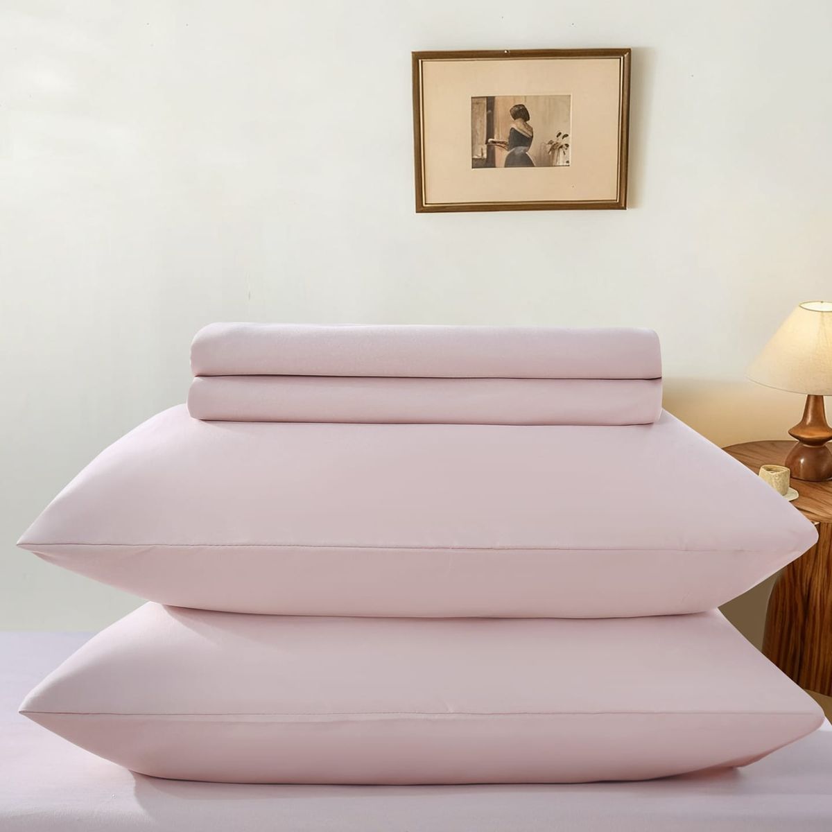 GENERICO - JUEGO DE SABANAS 100% ALGODON  SUAVES Y CÁLIDAS