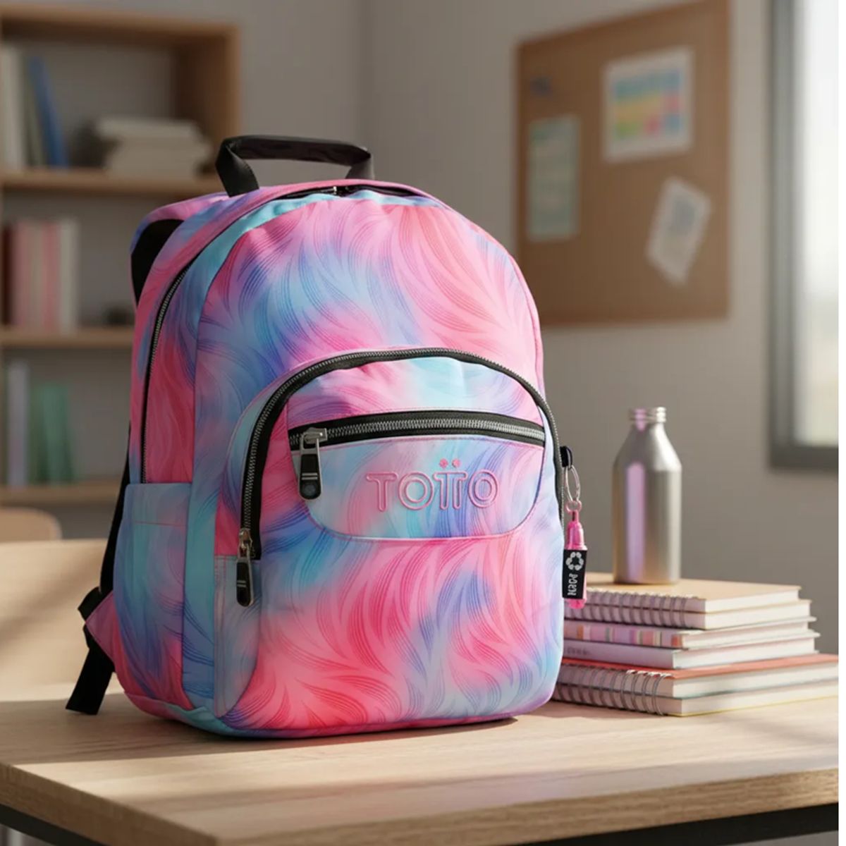 TOTTO - Mochila Urbana Totto Acuarela 20l Compacta Y Moderna