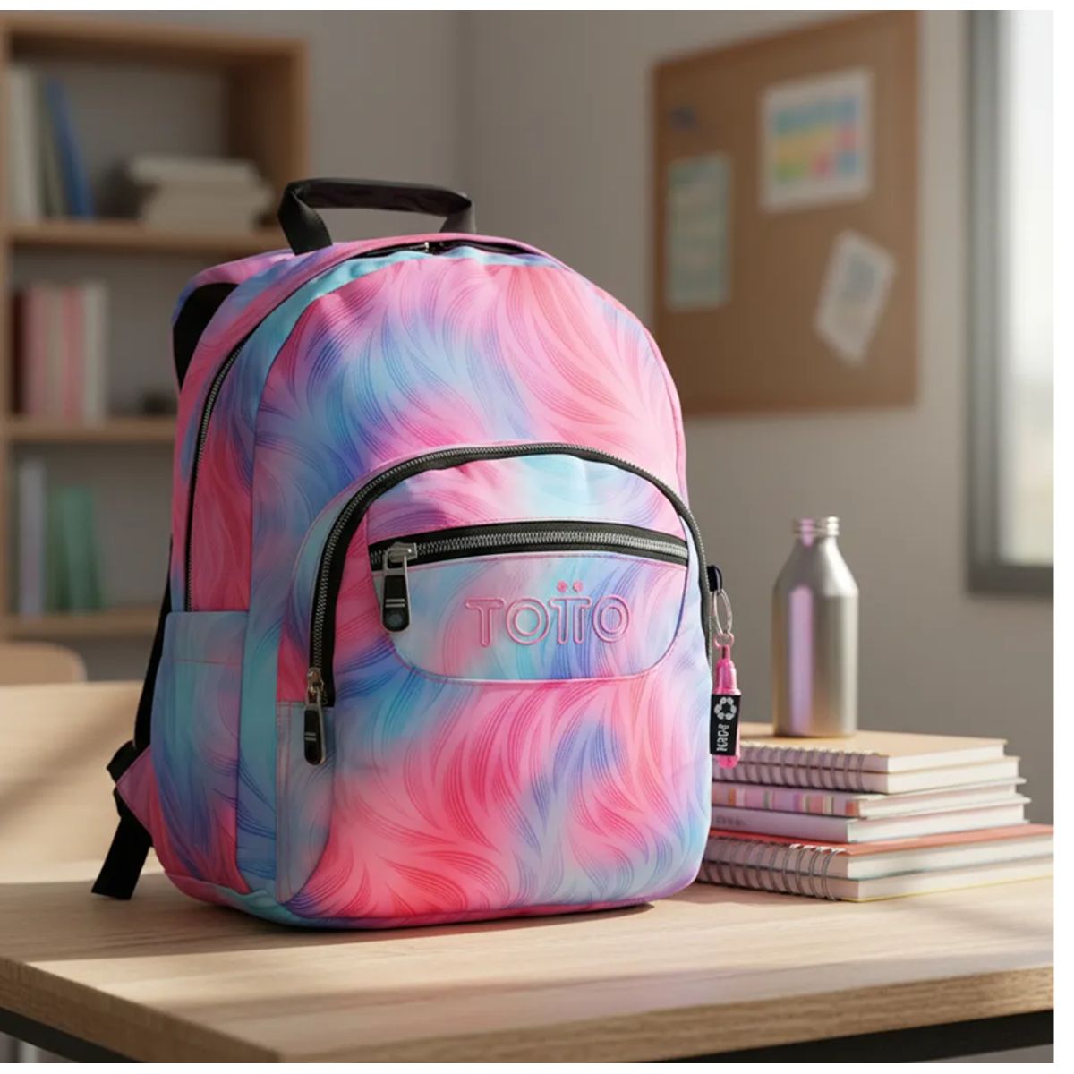 TOTTO - Mochila Urbana Totto Acuarela 20l Compacta Y Moderna