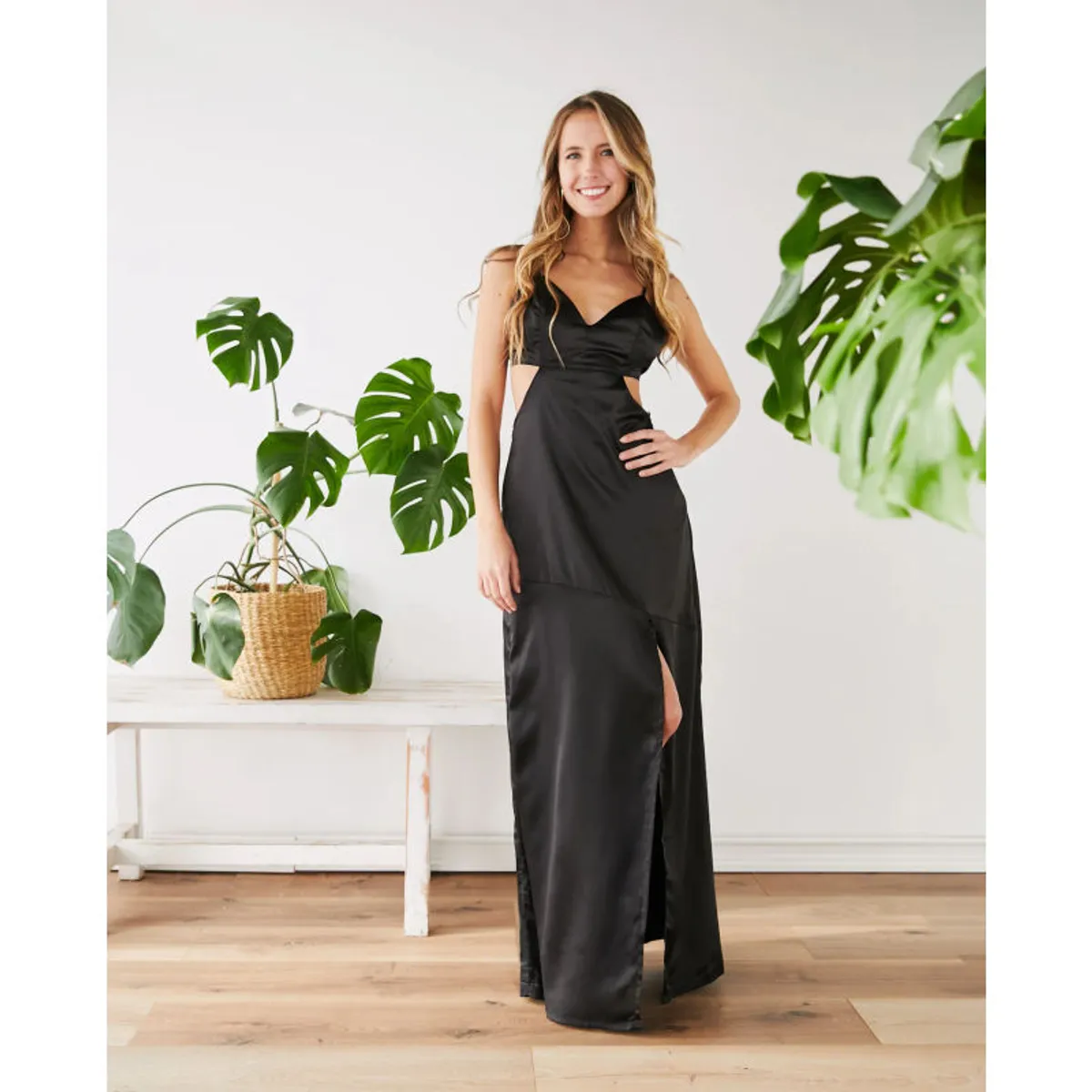 MI PLACARD - Vestido Largo de Fiesta Cali Negro
