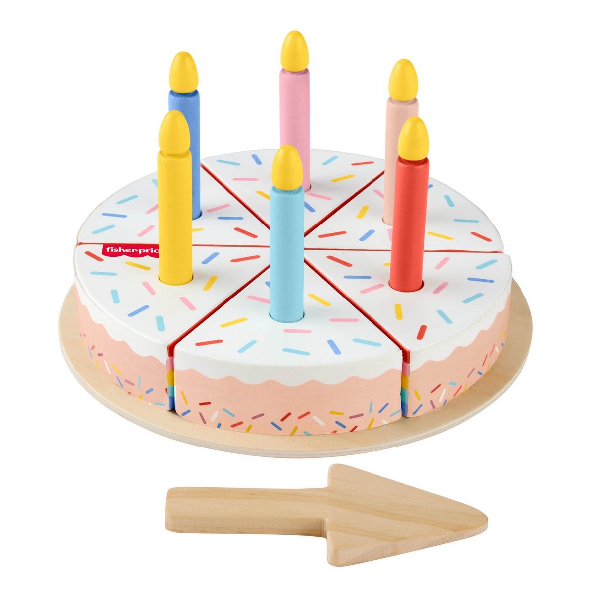 FISHER PRICE - Fisher-Price Juguete Para Bebés Pastel Cumpleaños De Madera