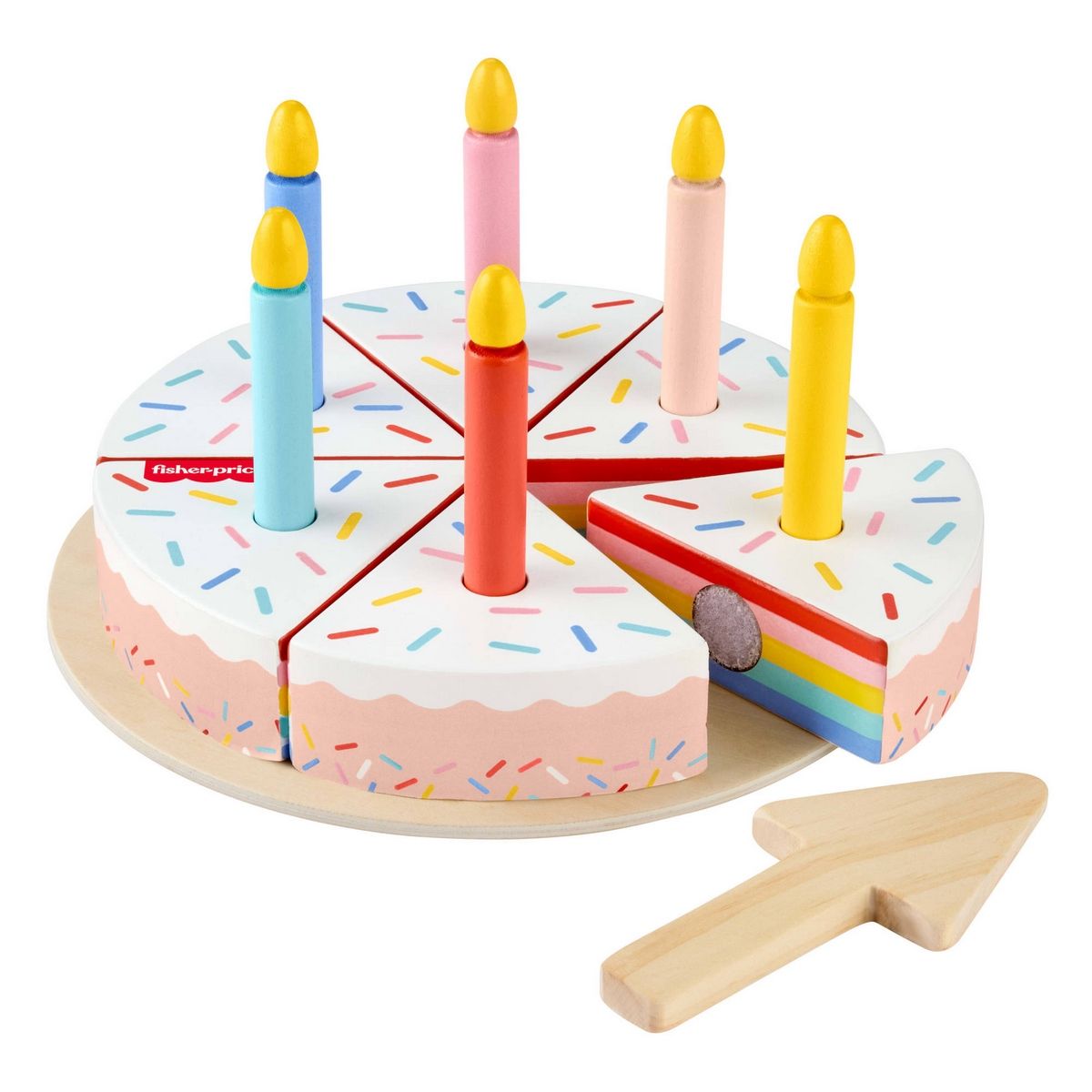 FISHER PRICE - Fisher-Price Juguete Para Bebés Pastel Cumpleaños De Madera
