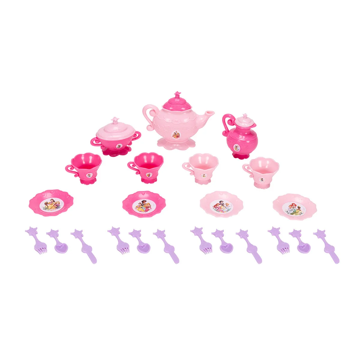 DISNEY - Set De Vajilla 28 Pcs Princesas De Disney