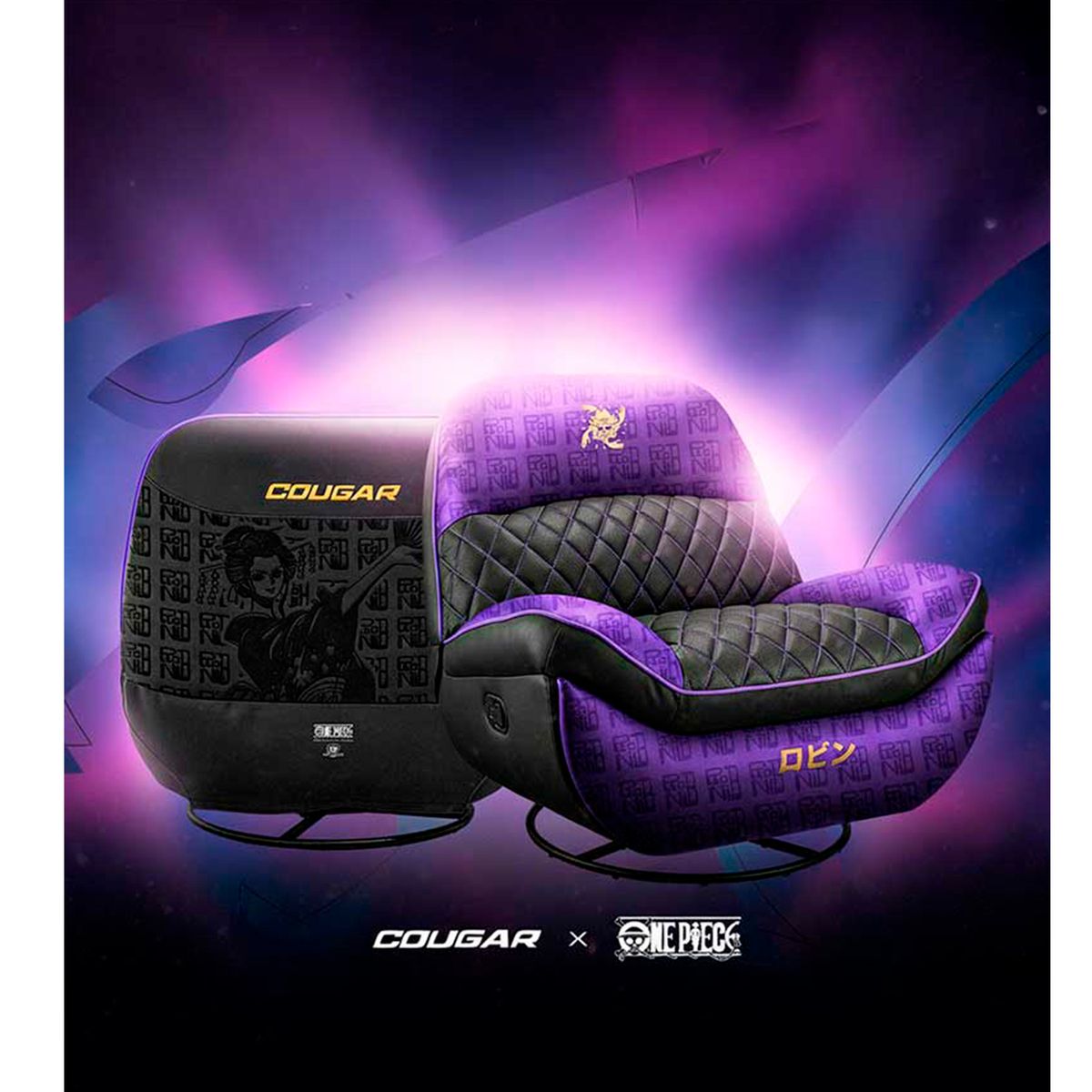 COUGAR - Sofá Cougar tipo mecedora Overlord NICO ROBIN - Edición especial ONE PIECE