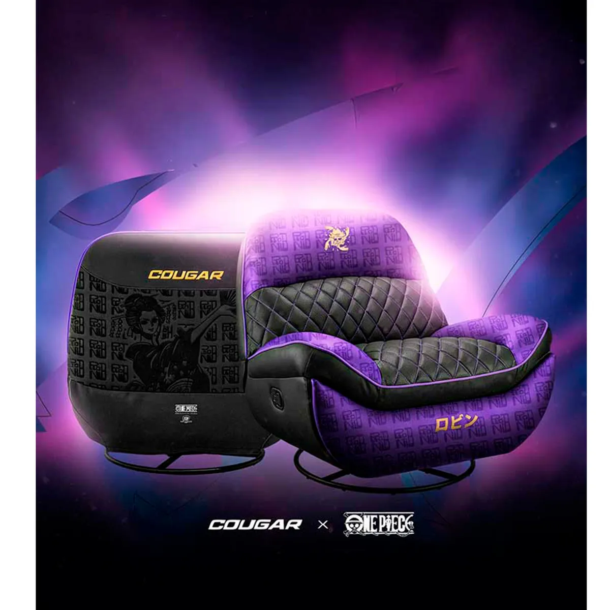 COUGAR - Sofá Cougar tipo mecedora Overlord NICO ROBIN - Edición especial ONE PIECE