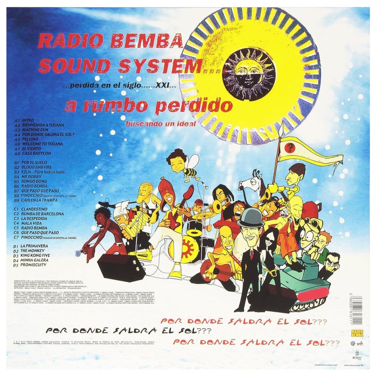 GENERICO - MANU CHAO	- RADIO BEMBA SOUND SYSTEM 2LP+CD  VINILO
