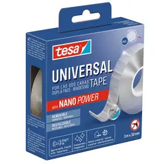 TESA - Cinta Adhesiva Doble Faz con Nano Power