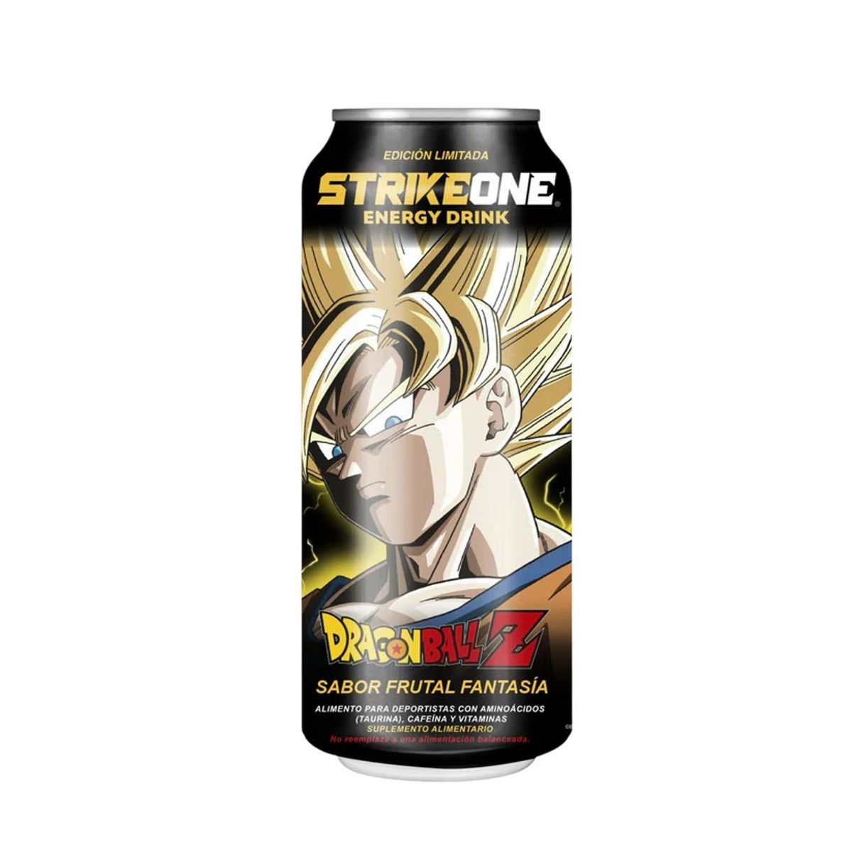 STRIKE ONE - ENERGETICA STRIKE ONE ENERGY DRINK DRAGON BALL FRUTAL FANTASIA  GOKU SUPER SAYAYIN - STRIKEONE