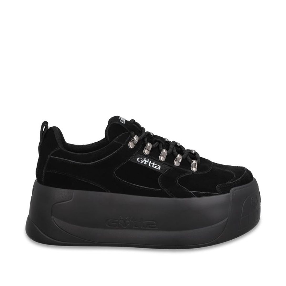 GOTTA - Zapatilla Cuero Plataforma Negra Mujer C732B