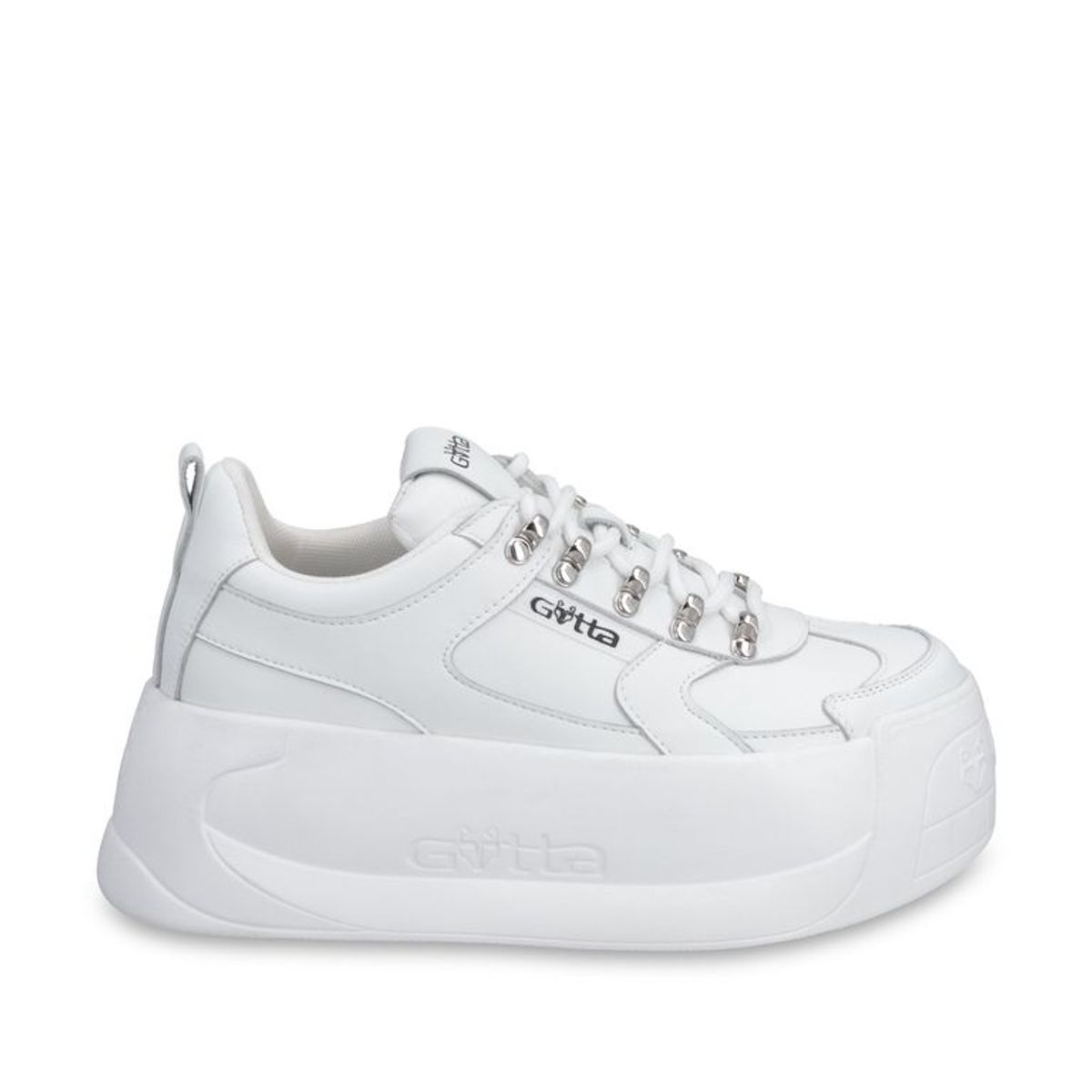 GOTTA - Zapatilla Cuero Plataforma Blanca Mujer C732B